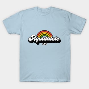 Groovy Rainbow Aquathlete Life T-Shirt